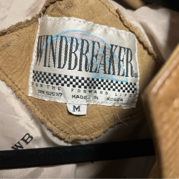 Women's Tan Leather Jacket Size Medium EUC - Picture 7 of 7